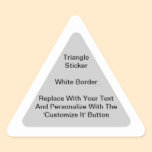Triangular Stickers With A White Border In Sheets