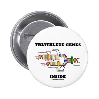 Triathlete Genes Inside (DNA Replication) Pins
