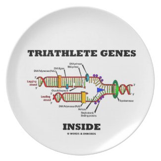 Triathlete Genes Inside (DNA Replication) Plate