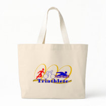 Triathlete SWIM RUN BIKE Tote Bag