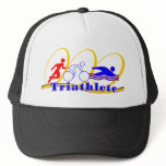 Triathlete SWIM RUN BIKE hats