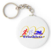 Triathlete SWIM RUN BIKE Key Chains