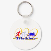 Triathlete SWIM RUN BIKE keychains