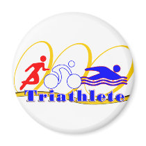Triathlete SWIM RUN BIKE Refrigerator Magnet