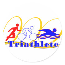 Triathlete SWIM RUN BIKE stickers