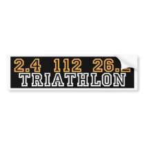 Triathlon bumper stickers