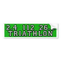 Triathlon bumper stickers