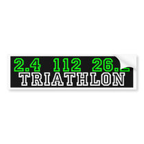 Triathlon bumper stickers