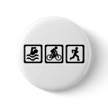 Triathlon Pinback Buttons