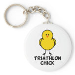 Triathlon Chick Keychains