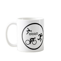 triathlon circle icon mugs