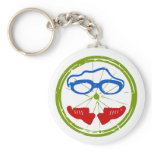Triathlon cool artistic design key chain