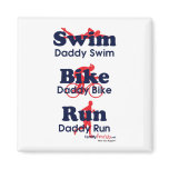 Triathlon Daddy Fridge Magnet
