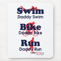 Triathlon Daddy Mouse Pads