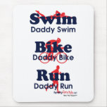 Triathlon Daddy Mouse Pads