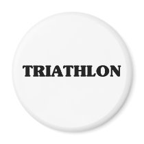 Triathlon magnets by republicofsport Triathlon magnets