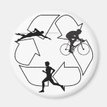 Triathlon Man Refrigerator Magnets