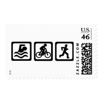 Triathlon Postage Stamps