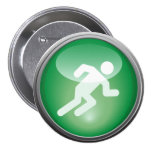 Triathlon RUN Race Day Button