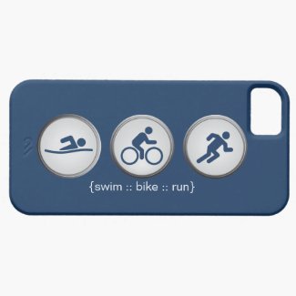 Triathlon Swim-Bike-Run iPhone 5 Case