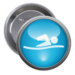 Triathlon SWIM Race Day Button