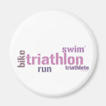 Triathlon Text Magnets