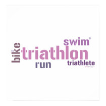 Triathlon Text posters