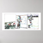 Triathlon Triptych - Line posters