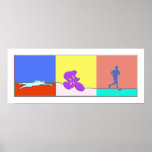 Triathlon Triptych posters
