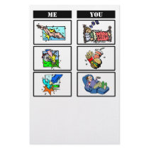 Triathlon vs. Sloth Customized Stationery