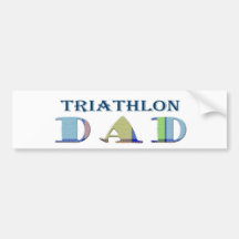 TriathlonDad Bumper Stickers