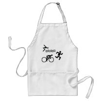 Triatholon - running swimming cycling aprons