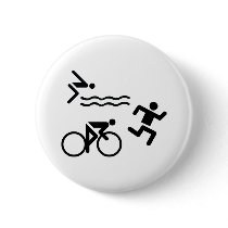 Triatholon - running swimming cycling pin