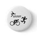 Triatholon - running swimming cycling buttons by Tomaniac Triatholon - running swimming cycling buttons