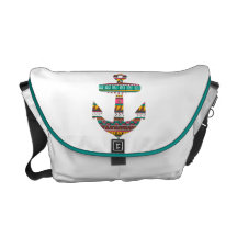 Tribal Anchor Courier Bag