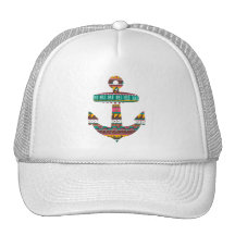 Tribal Anchor Mesh Hat