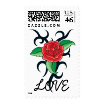 Tribal Art LOVE the Uncivilized World postage