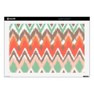 Tribal aztec chevron zig zag stripes chic pattern 17" laptop decal