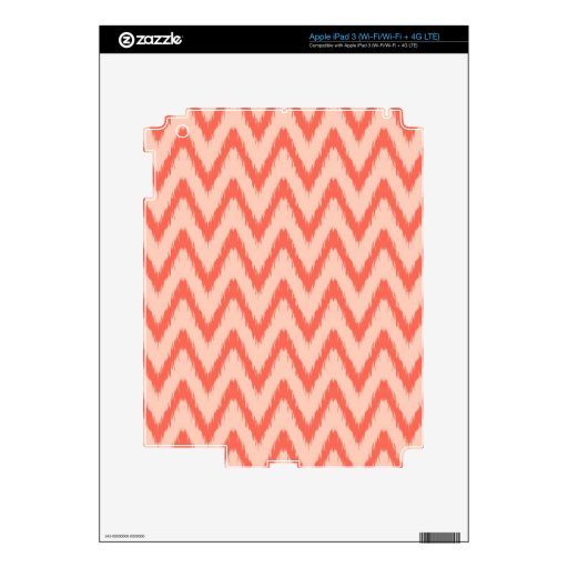 Tribal aztec chevron zig zag stripes ikat pattern iPad 3 decal