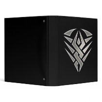 Tribal Badge Dark Avery Binder by jamieco Tribal Badge Dark Avery Binder