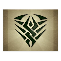 Tribal Badge Postcard postcards