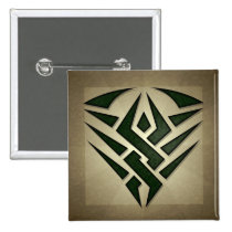 Tribal Badge Square Button buttons