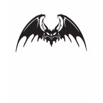 tribal bat design t-shirts by halloweenie tribal bat design t-shirts