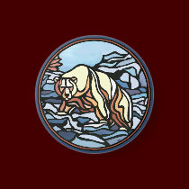 Tribal Bear Art Fridge Magnet Wildlife Art Magnets magnets