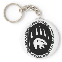 Tribal Bear Art Key Chain First Nations Bear Gifts