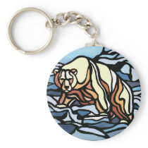 Tribal Bear Art Key Chain First Nations Bear Gifts