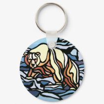Tribal Bear Art Key Chain First Nations Bear Gifts keychains by artist_kim_hunter Tribal Bear Art Key Chain First Nations Bear Gifts keychains