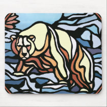 Tribal Bear Art Mousepad Stylish Wildlife Mousepad mousepads