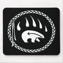 Tribal Bear Art Mousepad Stylish Wildlife Mousepad mousepads