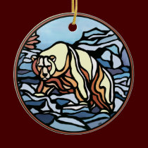 Tribal Bear Art Ornament Bear Keepsake Bear Gifts ornaments